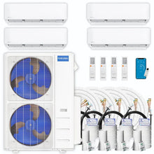 Load image into Gallery viewer, MRCOOL DIY 5th Gen Multi-Zone 4-Zone 48,000 BTU 22 SEER (9K + 9K + 9K + 18K) Ductless Mini-Split Air Conditioner and Heat Pump