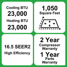 Load image into Gallery viewer, MRCOOL DIY Select 24K 24,000 BTU 16.5 SEER2 Single Zone Mini Split System with 11.5 ft. DIY Line Set - R454B - 230V