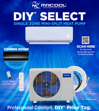 Load image into Gallery viewer, MRCOOL DIY Select 9K 9,000 BTU 17.5 SEER2 Single Zone Mini Split System with 11.5 ft. DIY Line Set - R454B - 115V