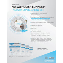 Load image into Gallery viewer, 3/8" x 3/4" MRCOOL No-Vac Quick Connect Pre-Charged Line Set for Universal Split System