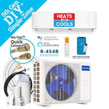 Load image into Gallery viewer, MRCOOL DIY 18K BTU 22.5 SEER2 5th Gen Ductless Mini Split Heat Pump System - 230V
