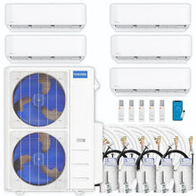 Load image into Gallery viewer, MRCOOL DIY 5th Gen Multi-Zone 5-Zone 48,000 BTU 22 SEER2 (6K + 6K + 6K + 9K + 9K) Ductless Mini-Split Air Conditioner and Heat Pump
