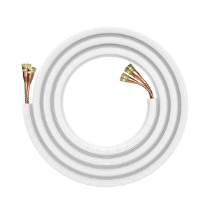 1/4" x 1/2" MRCOOL DIY Ductless Split System Line Set with Control Wire - 50 Feet - R454B