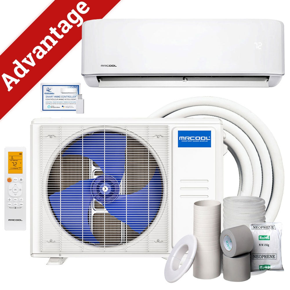 9k BTU 21.2 SEER2 MRCOOL Advantage Ductless Heat Pump Split System 5th Generation - 230v - R454B